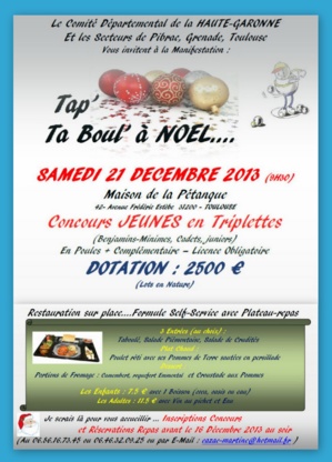 Tap' Ta Boul' à Noel 2013