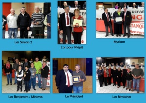 Nos Champions et nos Bénévoles récompensés au Congrès Départemental Nos Champions et nos Bénévoles récompensés au Congrès Départemental