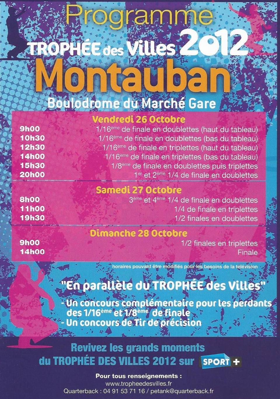 Trophée des villes 2012 à Montauban
