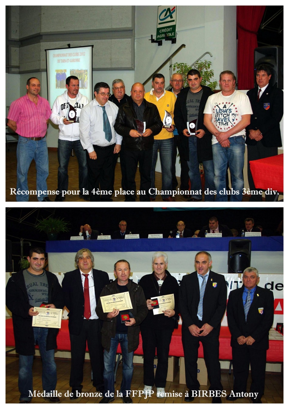 Remise des récompenses au Congrès Départemental Remise des récompenses au Congrès Départemental