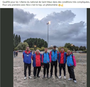 RÉSULTATS DU NATIONAL TRIPLETTE DE ST MAUR