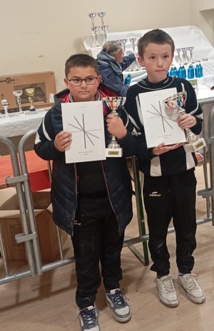 Vainqueurs Minimes: Lenny et Théo de l'EPSN Fours 58 Vainqueurs Minimes: Lenny et Théo de l'EPSN Fours 58