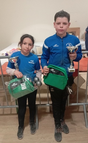 Finalistes Minimes: Samia et Abraham de St Germain