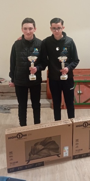 Vainqueurs Juniors: Sacha et Nolan du CRE