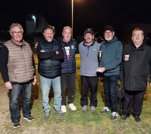 Rémi Bollé Président, Alain Jacquelin (Vallenay), Eric, Didier Denoux (Vallenay), Gilles et Patrick Gaudry (arbitre)