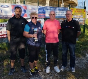 Momo, Véro, Eric et Rémi Bollé Président de St Amand