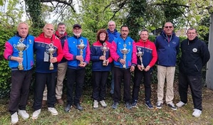 MOMO, GILLES ET ERIC,CHAMPIONS DU CHER "TRIPLETTE VETERAN"