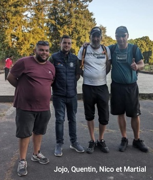Joris, Quentin, Nico et Martial