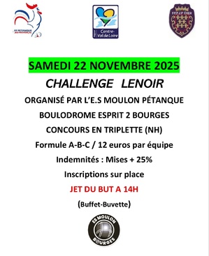 CHALLENGE LENOIR 2025 CHALLENGE LENOIR 2025