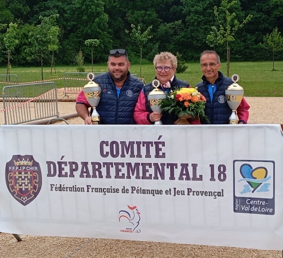Les champions: Joris, Véro et Christophe