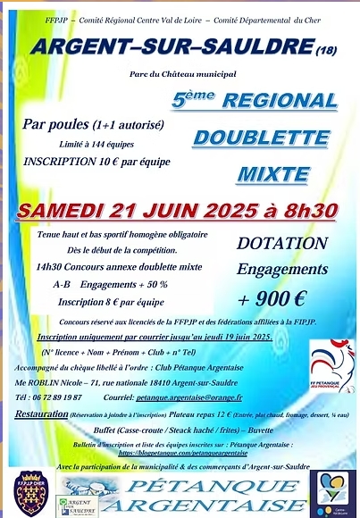 AFFICHE Régional d'Argent AFFICHE Régional d'Argent