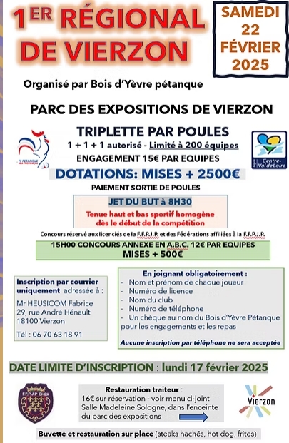 AFFICHE Régional de Vierzon AFFICHE Régional de Vierzon