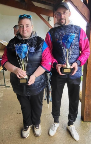 Justine et Kévin, Champions Doub Jeu Provençal 2025 Justine et Kévin, Champions Doub Jeu Provençal 2025