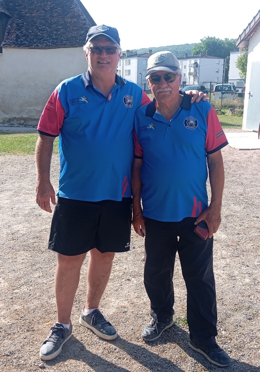 Eric et Michel en quart du championnat doublette vétérans