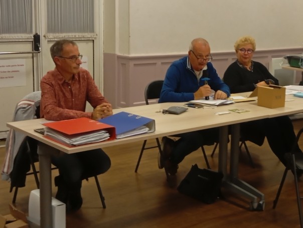 JP Président, Véro Secrétaire et Christophe Trésorier