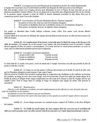 Coupe Promo: Le règlement Coupe Promo: Le règlement