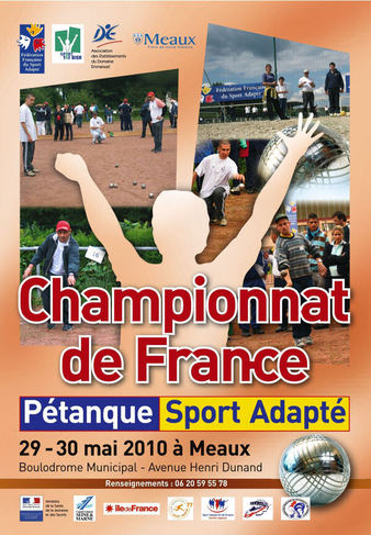 Pétanque: Championnat de France Pétanque Sport Adapté à Meaux 77100