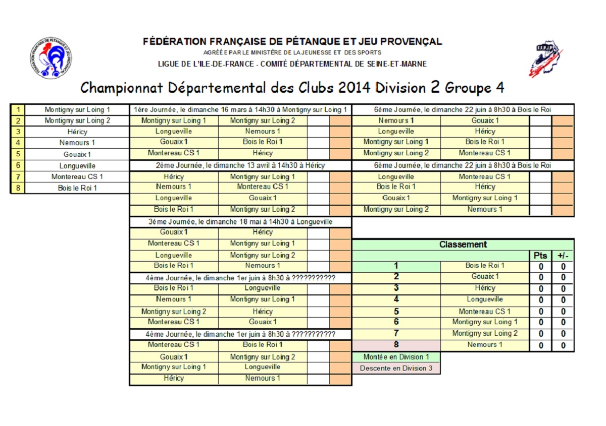 Division 2 Groupe 4 Division 2 Groupe 4
