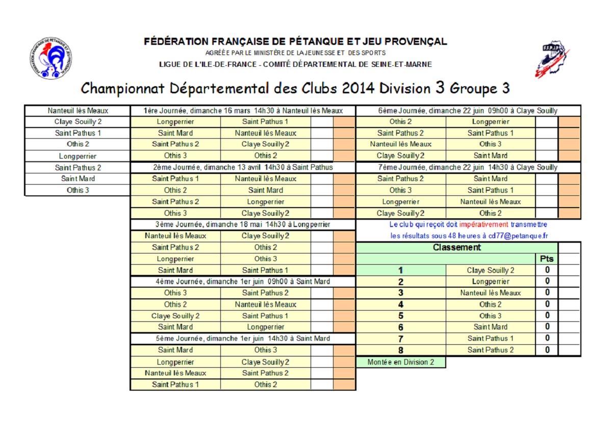 Division 3 Groupe 3 Division 3 Groupe 3