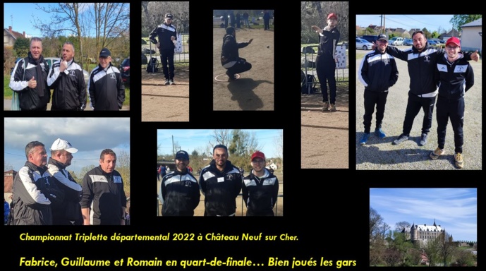 Très bon weekend pour NOHANT PETANQUE au triplette départemental 2022. Très bon weekend pour NOHANT PETANQUE au triplette départemental 2022.