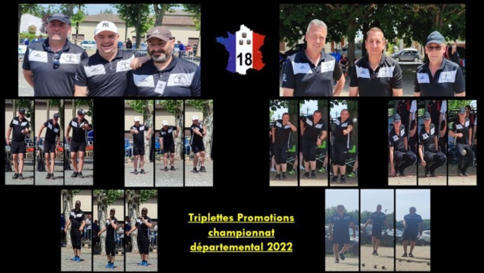 140 Triplettes Promotions à Vierzon  pour le Championnat Départemental 2022 - 14 et 15 mai