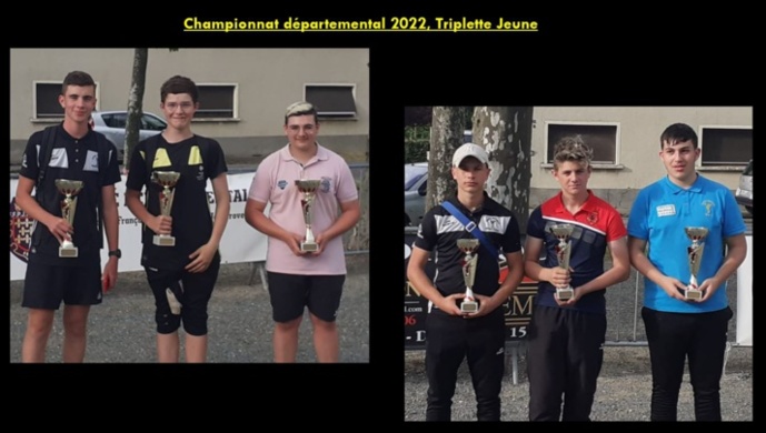 Léo et Mathéo finalistes du Chamionnat du cher 2022 en triplettes Jeunes Léo et Mathéo finalistes du Chamionnat du cher 2022 en triplettes Jeunes