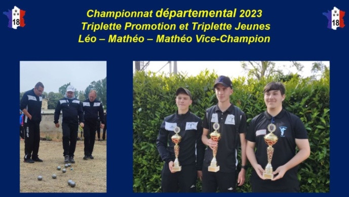 Fin des Championnats Départementaux 2023…Bravo à nos  jeunes Léo et Mathéo…