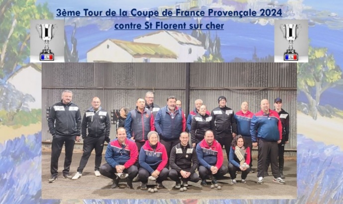 3ème et dernier Tour de la Coupe de France Provençale 2024