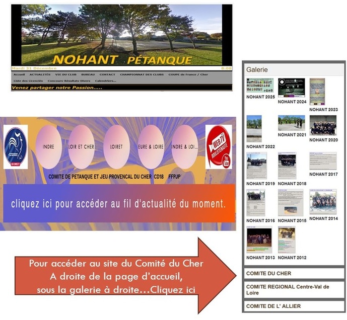Nouveau site du Comité du Cher Nouveau site du Comité du Cher