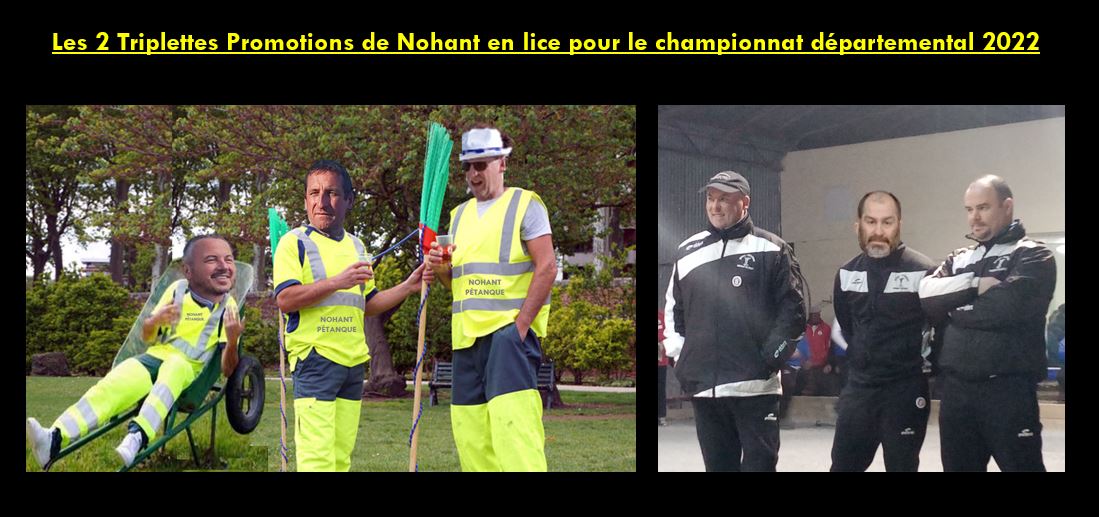 Championnat Départemental 2022, Triplette Promotion Championnat Départemental 2022, Triplette Promotion