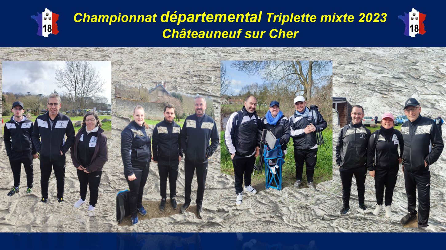 Championnat Départemental Triplette Mixte 2023 Championnat Départemental Triplette Mixte 2023