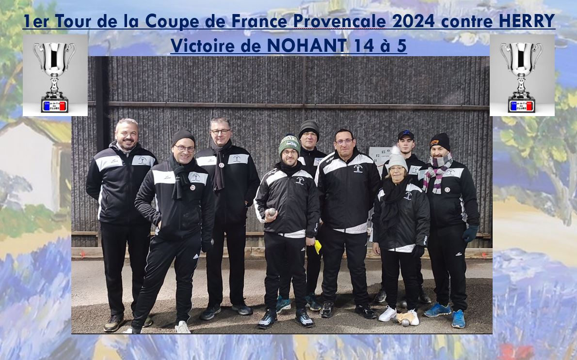 1er Tour de la Coupe de France Provençale 2024
