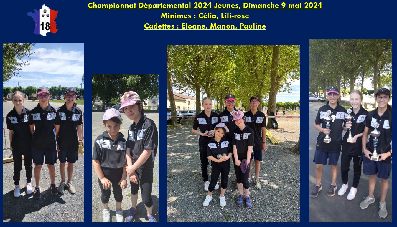 La jeunesse de Nohant au Championnat Départemental Jeunes 2024 La jeunesse de Nohant au Championnat Départemental Jeunes 2024