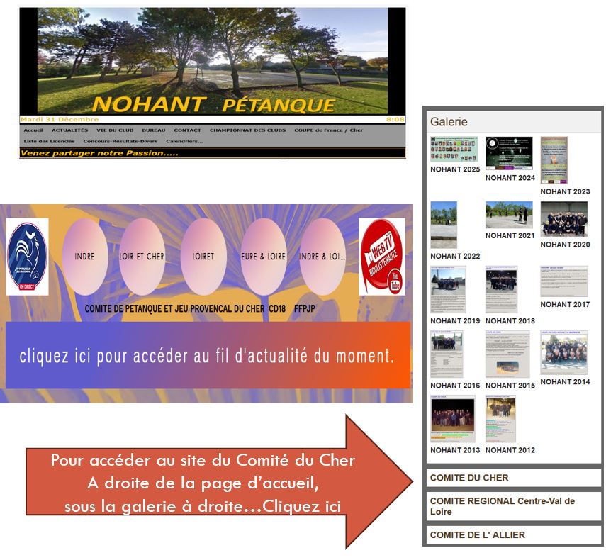 Nouveau site du Comité du Cher Nouveau site du Comité du Cher