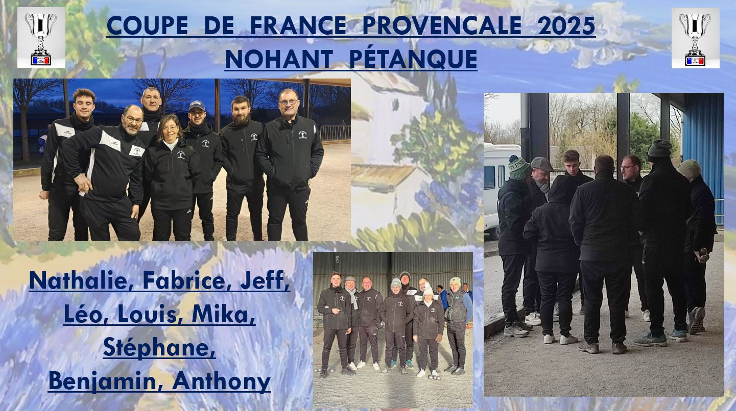 Weekend victorieux pour la Coupe de France Provencale 2025... Weekend victorieux pour la Coupe de France Provencale 2025...
