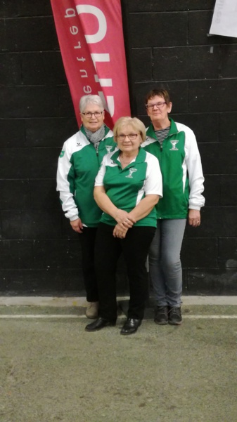 Martine, Brigitte et Marité s'inclinent en 1/4 de finale du B du national de Cholet