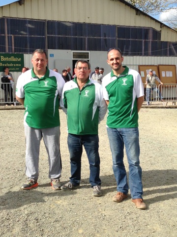 Olivier RIOCHE, Jean-Claude DUGUE, Thomas DEMAY Champions d'Ille et Vilaine Triplette Promotion Olivier RIOCHE, Jean-Claude DUGUE, Thomas DEMAY Champions d'Ille et Vilaine Triplette Promotion