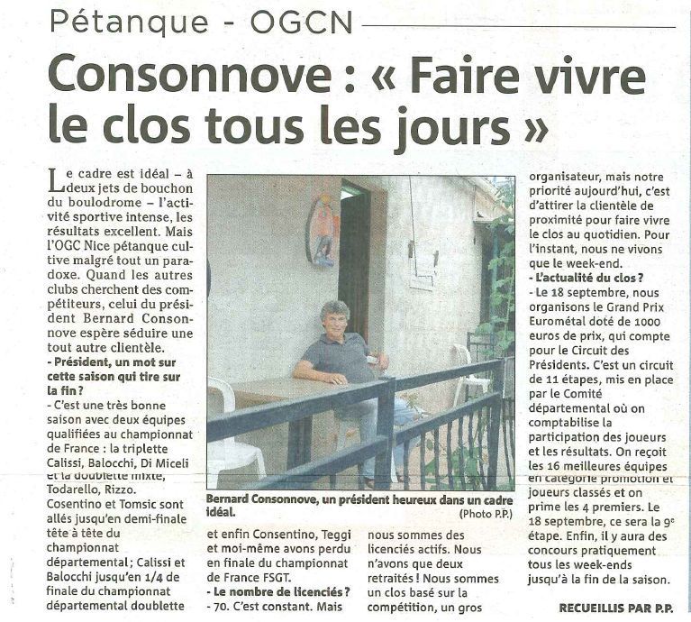 Nice matin 16/09/2010 Nice matin 16/09/2010