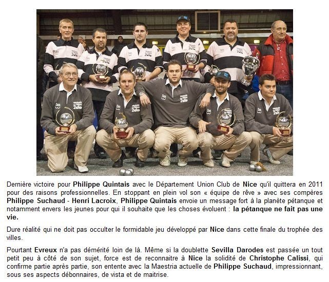 TROPHEES DES VILLES 2010 à MOULINS