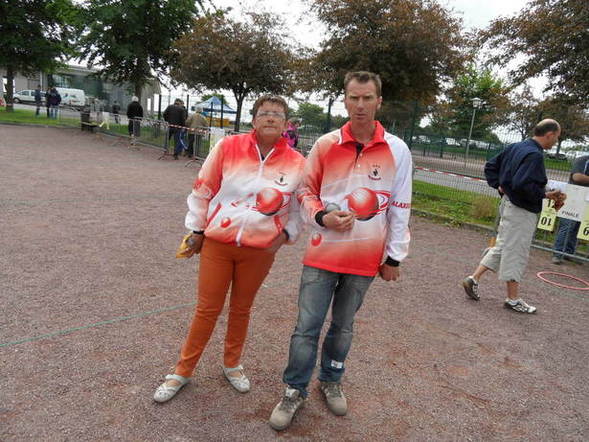 Les octevillais Brigitte MOUCHEL et Jérôme ALEXANDRE en 1/4 de finale