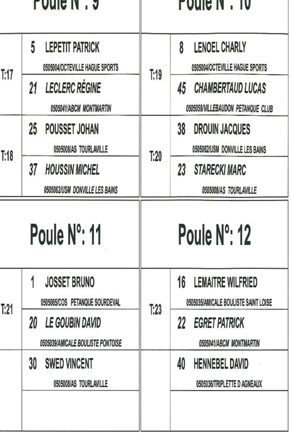1 ére SELECTION DOUBLETTE JEU PROVENCAL