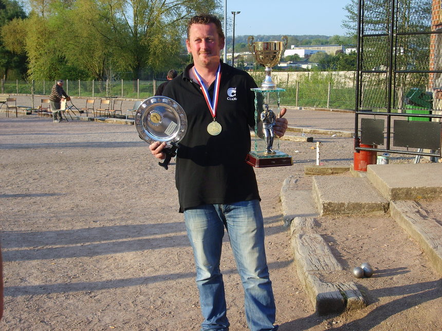 Christophe  GANCEL de Mondeville, champion tête à tête ligue 2011