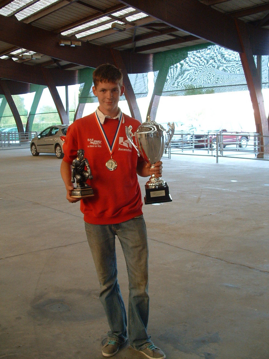 Benjamin VESVAL  d' Avranches, notre jeune champion 2011 (20 ans )