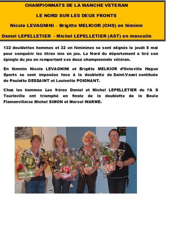 Championnats véterans Championnats véterans