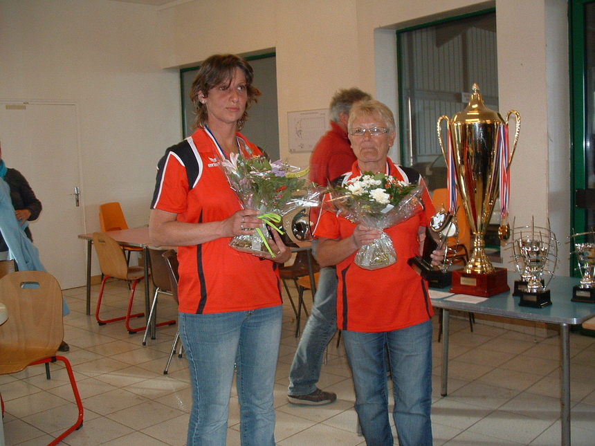 Karine LECARPENTIER et Gisèle ALBAREZ, vice-championnes 2011