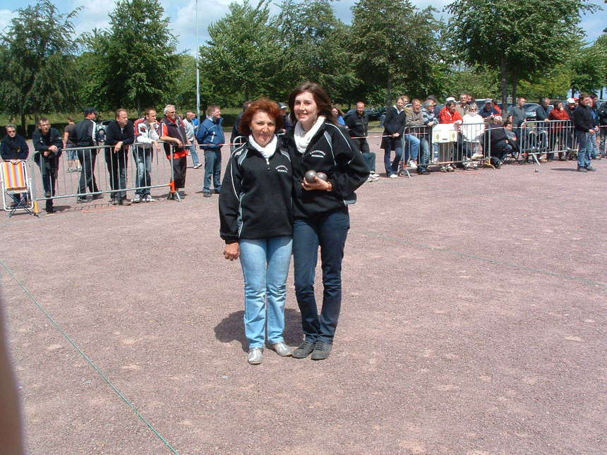 Claudine DECEROIT et Melina TOULLIER auteur d'une superbe 1/2 finale