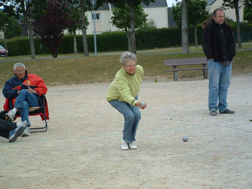 Odette VERRECHIA , une vice championne de doublette mixte