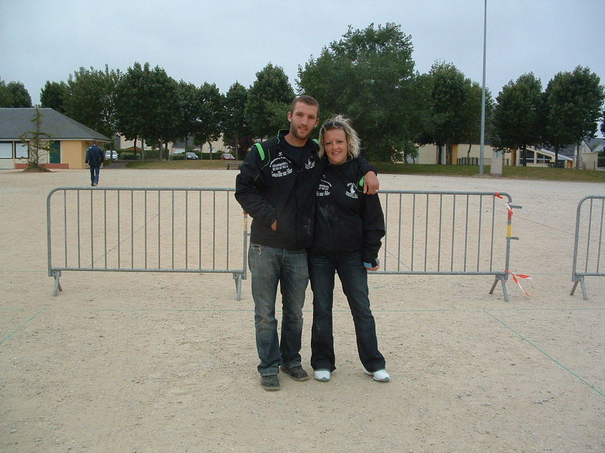 Yann et Annabelle POTIGNY, le frère et la soeur leaders de la pétanque Gouvillaise