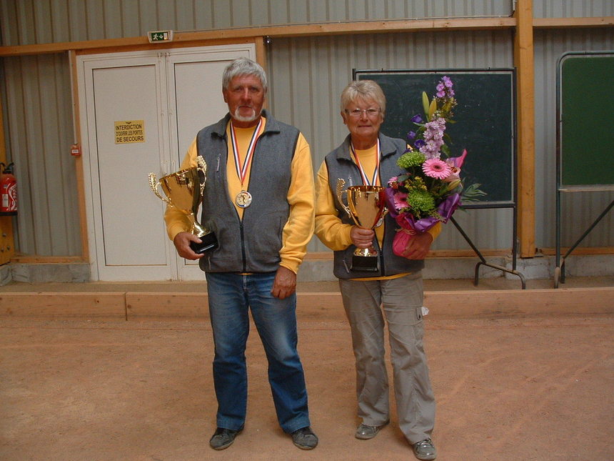 la finale du championnat de la manche doublette mixte