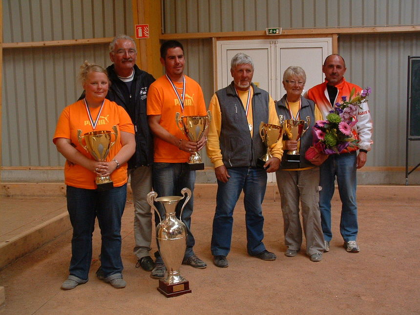 la finale du championnat de la manche doublette mixte